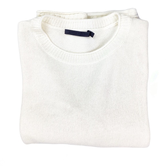Jenni Kayne NWOT Everyday Cashmere Blend Crewneck Pullover Sweater Small Ivory - Picture 3 of 6